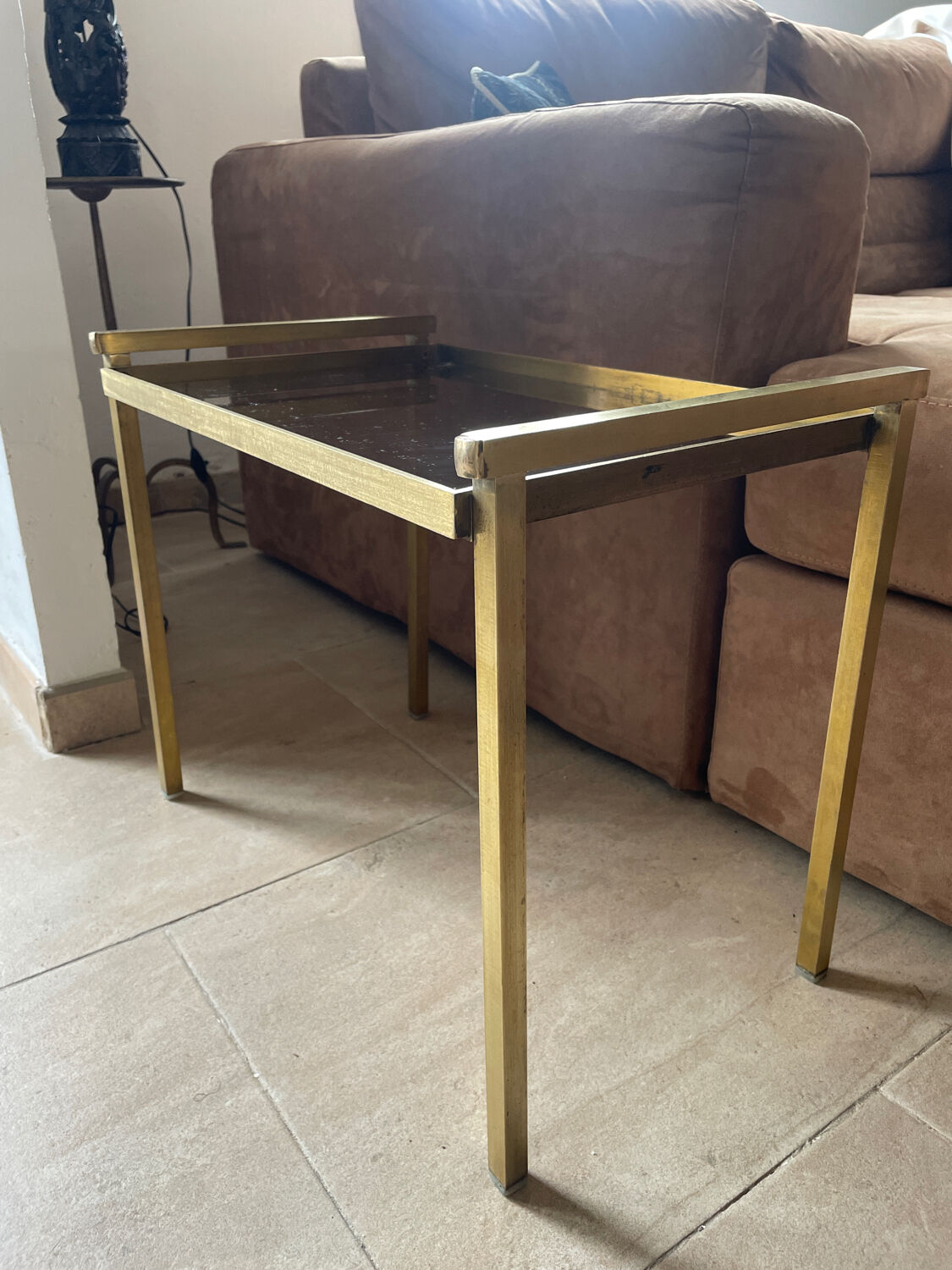 Vintage coffee table end of sofa 1970