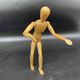 Articulated drawing puppet, wooden mannequin, drawing accessory, vintage French, window decor