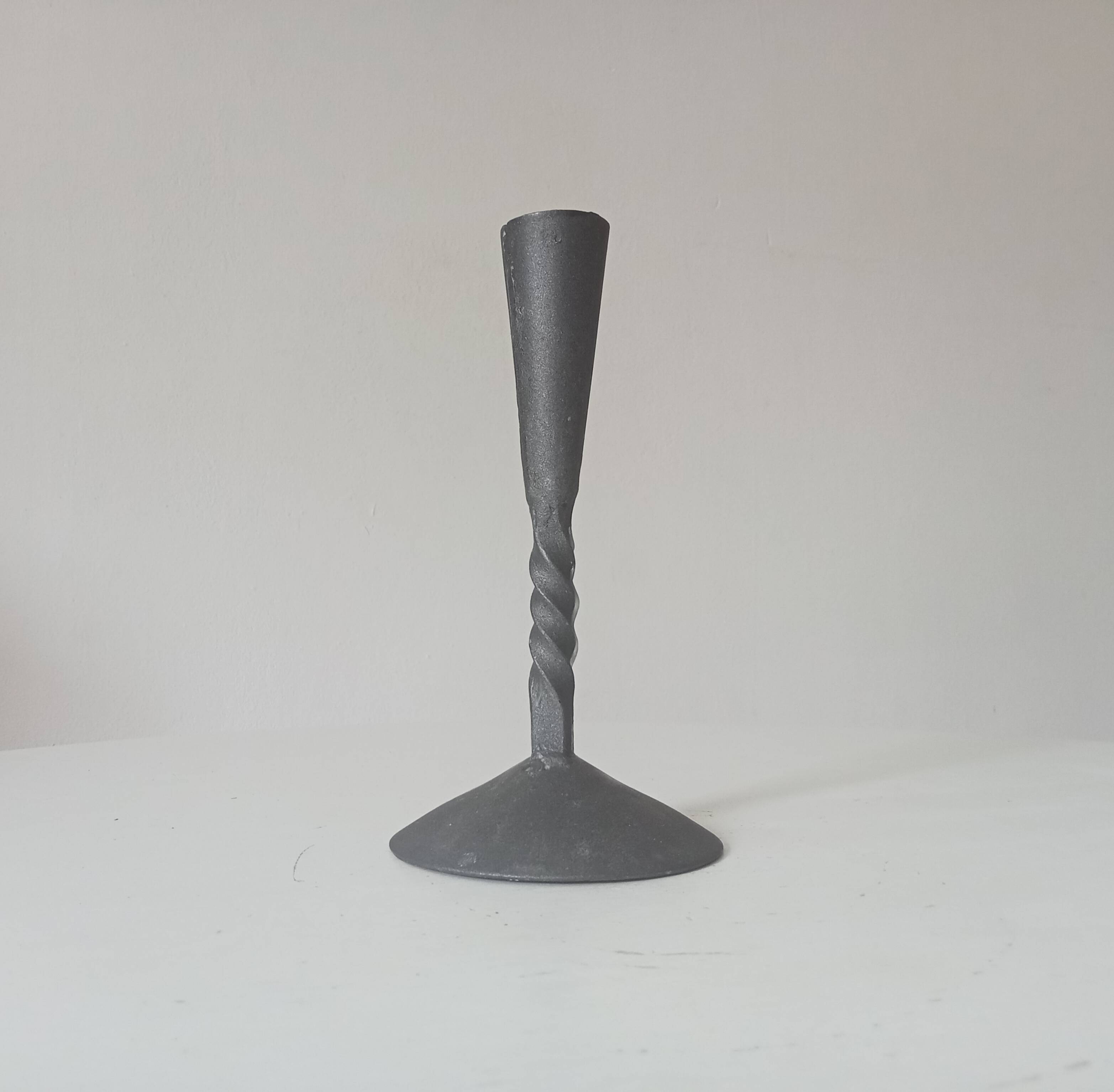 Vintage brutalist candlestick