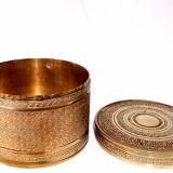 19th century brass round box