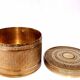 19th century brass round box