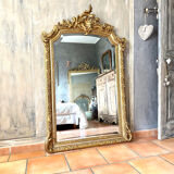 Nineteenth pedimented mirror