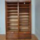 Double frame cabinet with solid oak curtains 50s