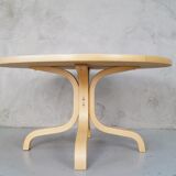 Round Finnish coffee table by Ilmari Lappalainen for Asko, 1960s