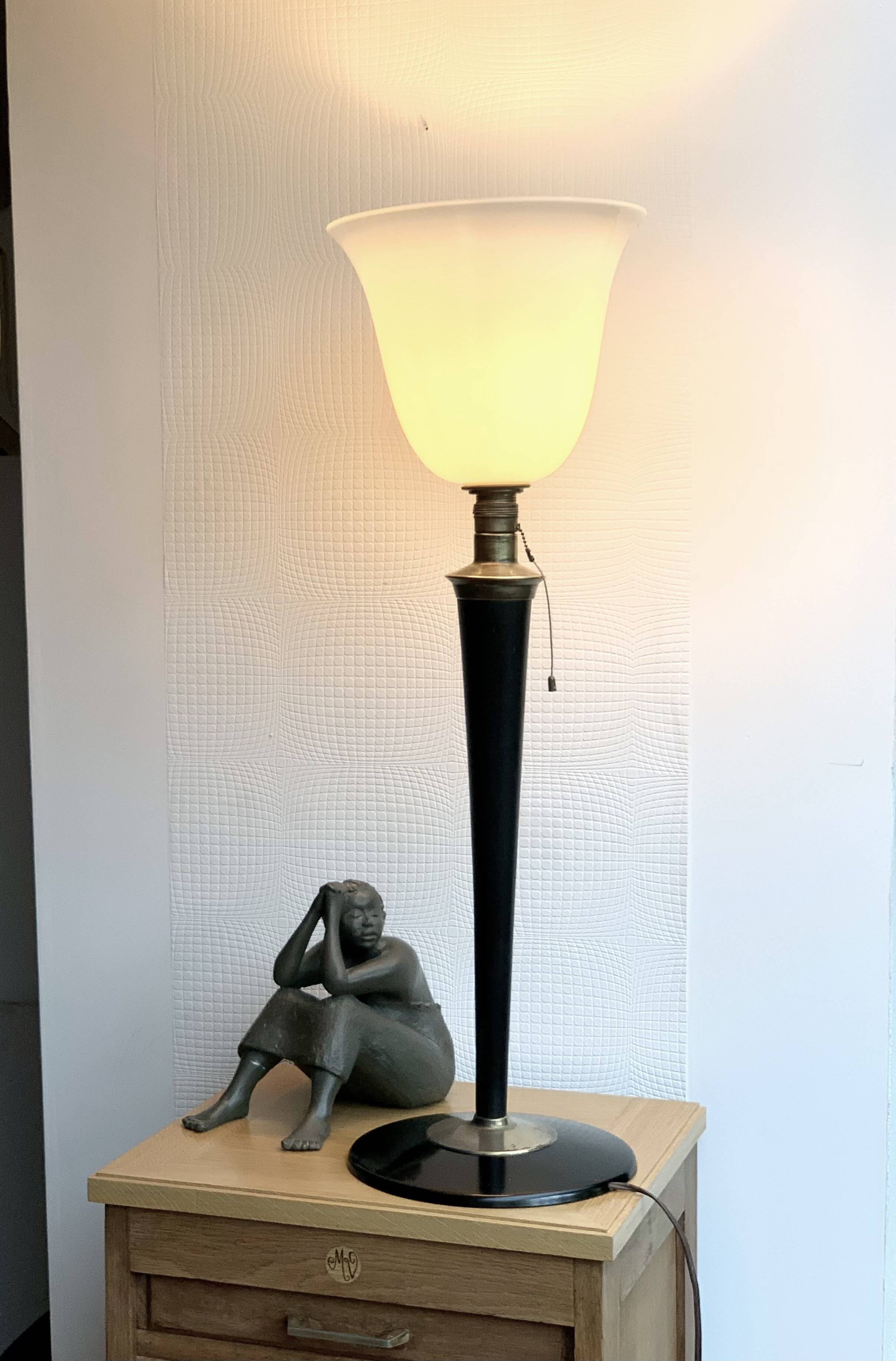 Large Mazda art deco table lamp