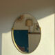 Miroir mural biseauté cadre doré