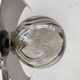 70s chrome and smoked glass wall light