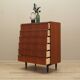 Commode en teck, design danois, années 1970, fabriquée au Danemark