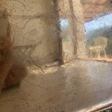 Large silver-plated copper serving tray, 19th century - 80 x 48 cm