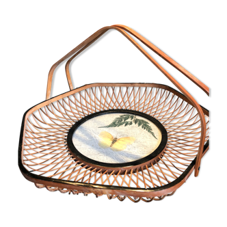 Vintage bamboo basket