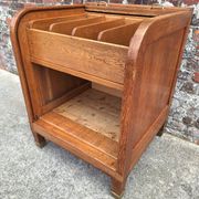 Large Art Deco curtain cabinet, antique secretary.