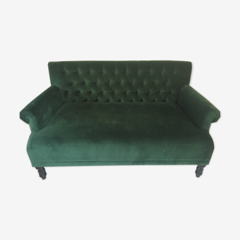 Sofa velvet green