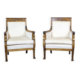 Set of Vintage Mahogany Chairs, 1920s