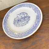 Large blue and white porcelain plate XX