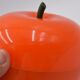 Seau à glaçons vintage en forme de pomme orange