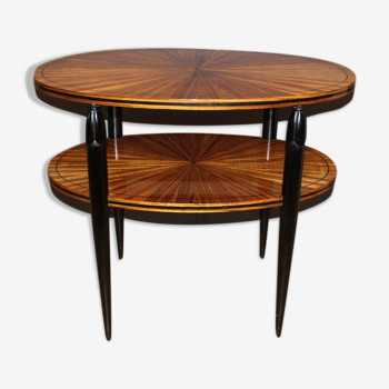 Art Deco period pedestal table with two trays around 1925