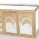 Enfilade « palmiers » en rotin et miroirs