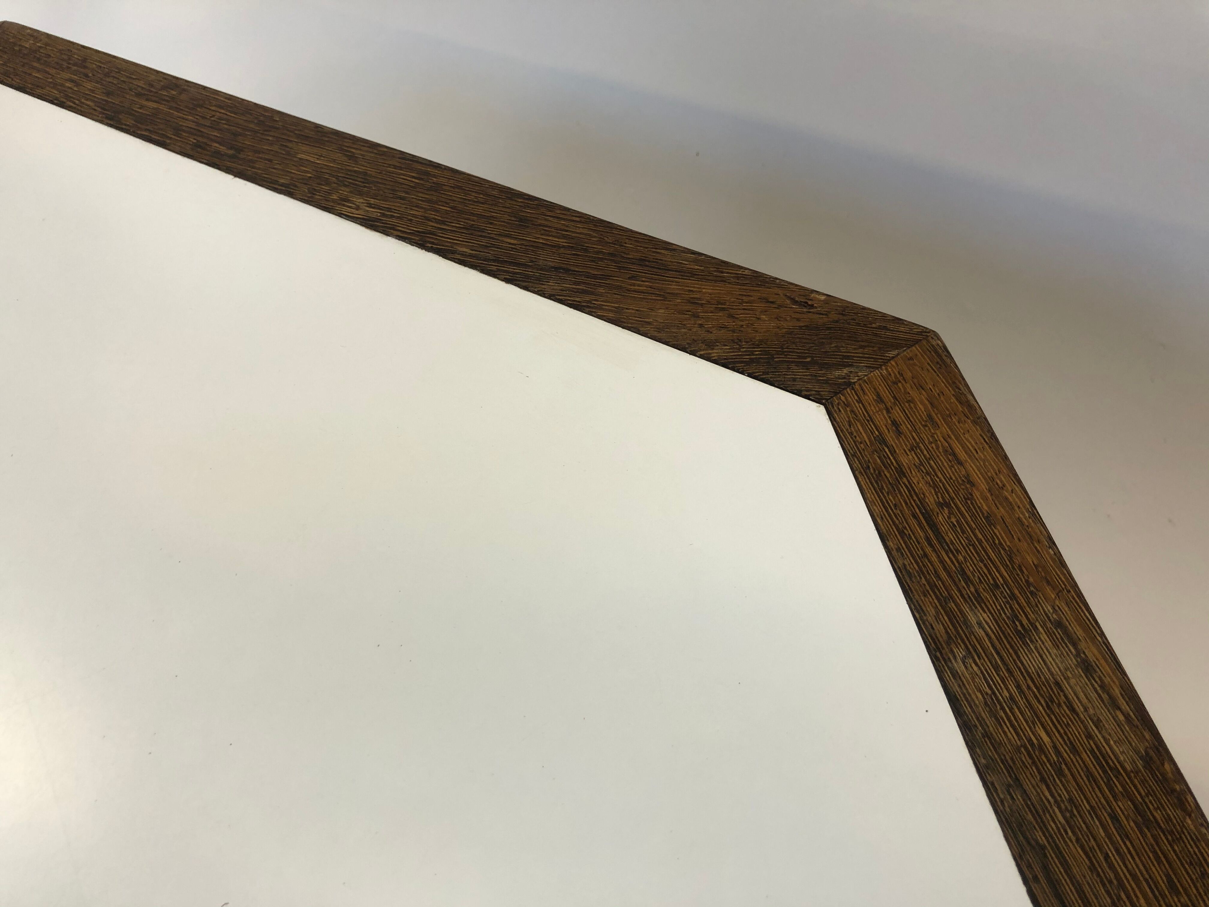 Vintage coffee table wenge hexagon 1960