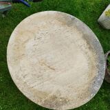 Garden saddle column in old marble