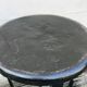 Vintage riveted metal bottom stool 1930