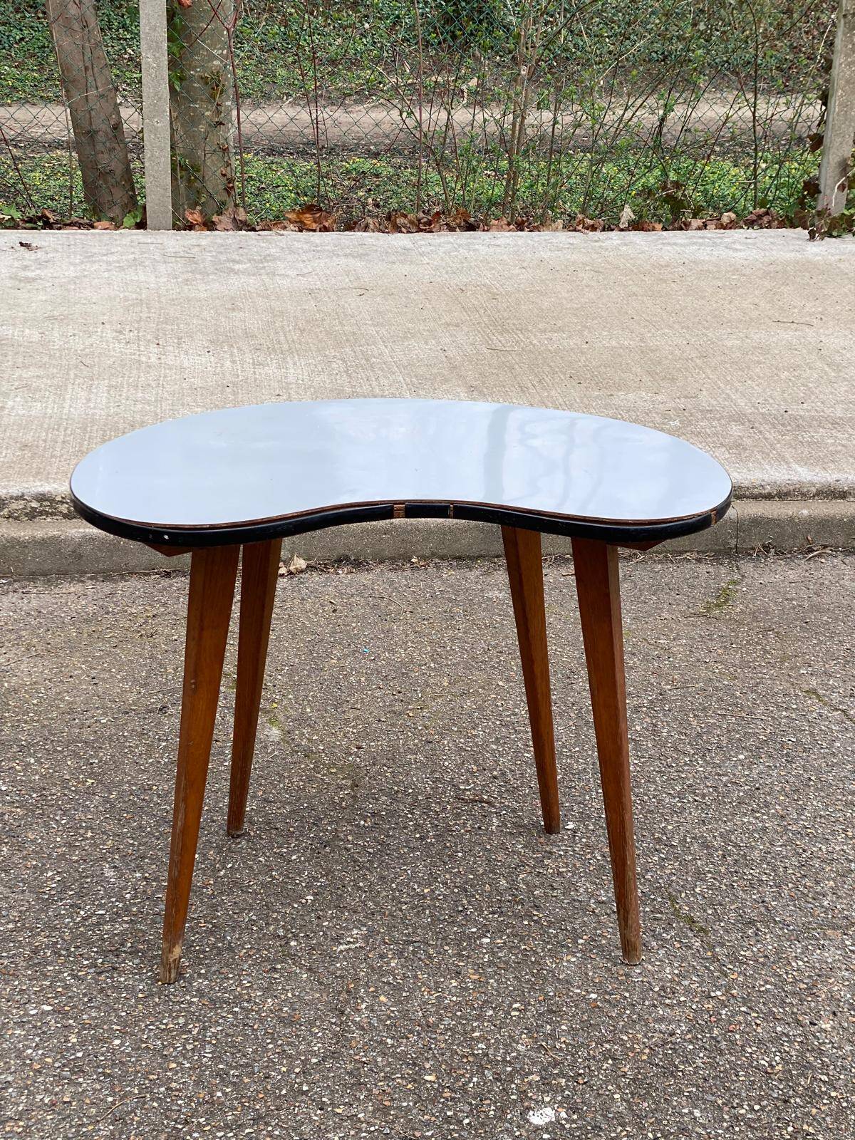 Scandinavian bean side table 1960