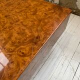 Italian coffee table elm magnifying glass