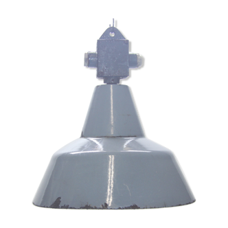 Enamelled industrial hanging lamp,