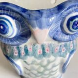 Cache-pot chouette vintage en porcelaine de Chine