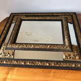 Mirror with parecloses Napoleon III period,