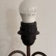 Table Lamp Wrought Iron Style Rustic Neoclassical Chic Art Deco Volutes
