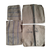 Old jute food bags