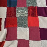 Plaid patchwork en laine