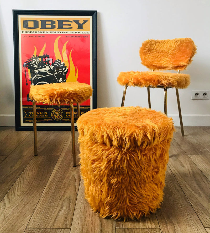 Orange 70s chair