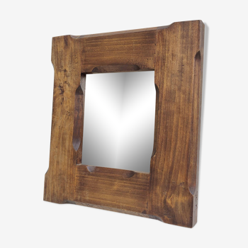 Oak mirror 33 by 30cm