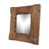 Oak mirror 33 by 30cm