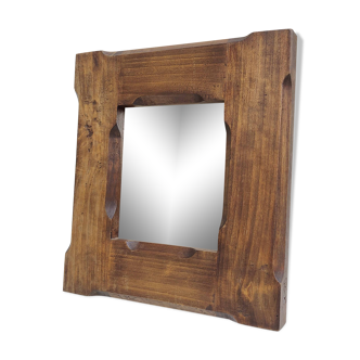 Oak mirror 33 by 30cm