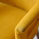 Paire de fauteuils scandinaves jaunes vintage des années 1950