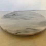 White grey marble trivet