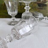 4 antique crystal wine glasses Caton Saint Louis Baccarat