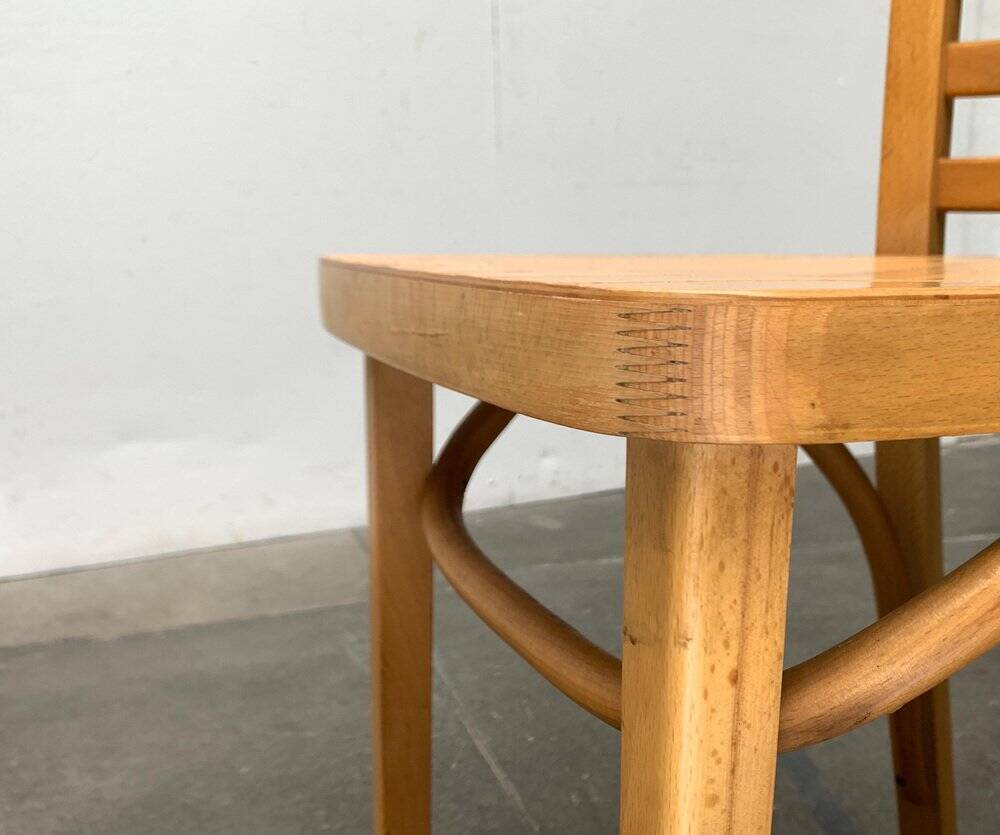 Mid-century German bentwood chairs by ZPM Radomsko for Mobilair, 1950s, set of 3.