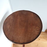 Solid wood pedestal table spiral base