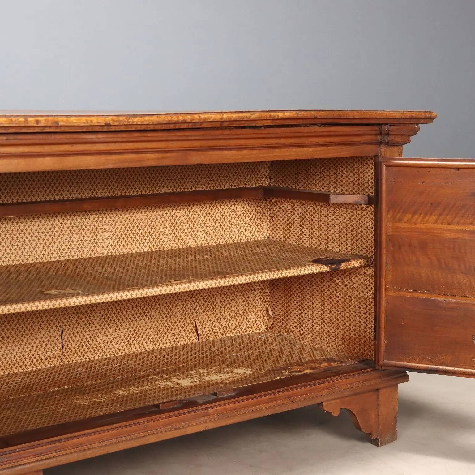 Antique walnut buffet, Italy, late 19th century