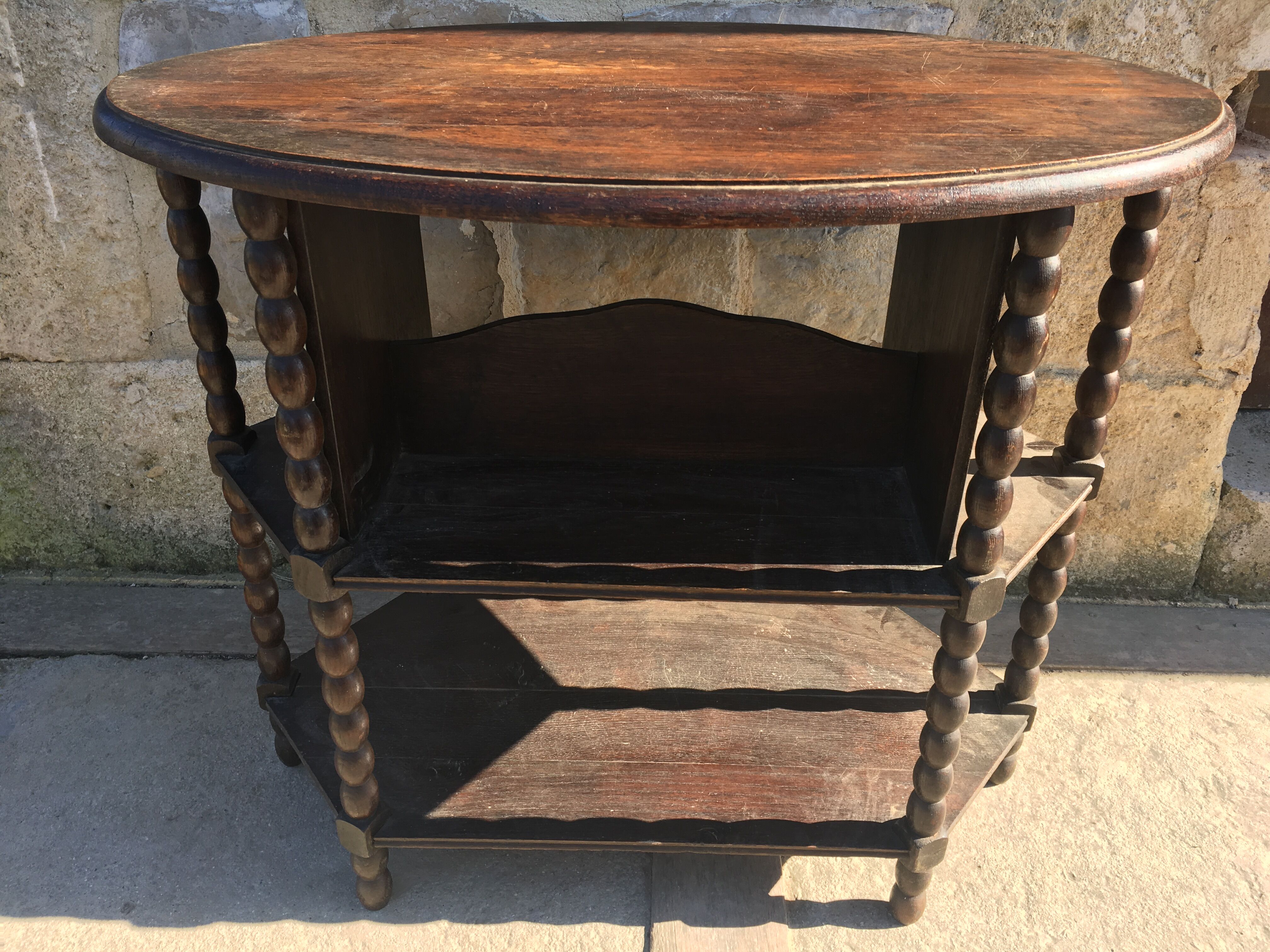 Oval pedestal table design 1940 Rosary