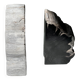 Black petrified wood bookend H17 L17 P6