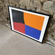 Silkscreen "Four-Leaf Clover" by E. Mether-Borgström, 1985
