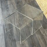 60s 70s side tables nesting tables acrylic plastic space age design