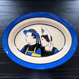 Plat ovale signé HB Quimper