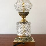 Glass and brass lamp 60s