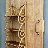 Vintage rattan shelf