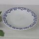 Plat piédouche, faïencerie Onnaing, vintage